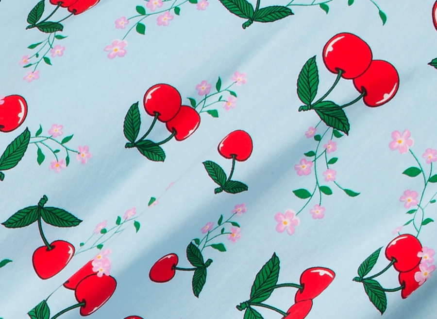 Cherries all over print